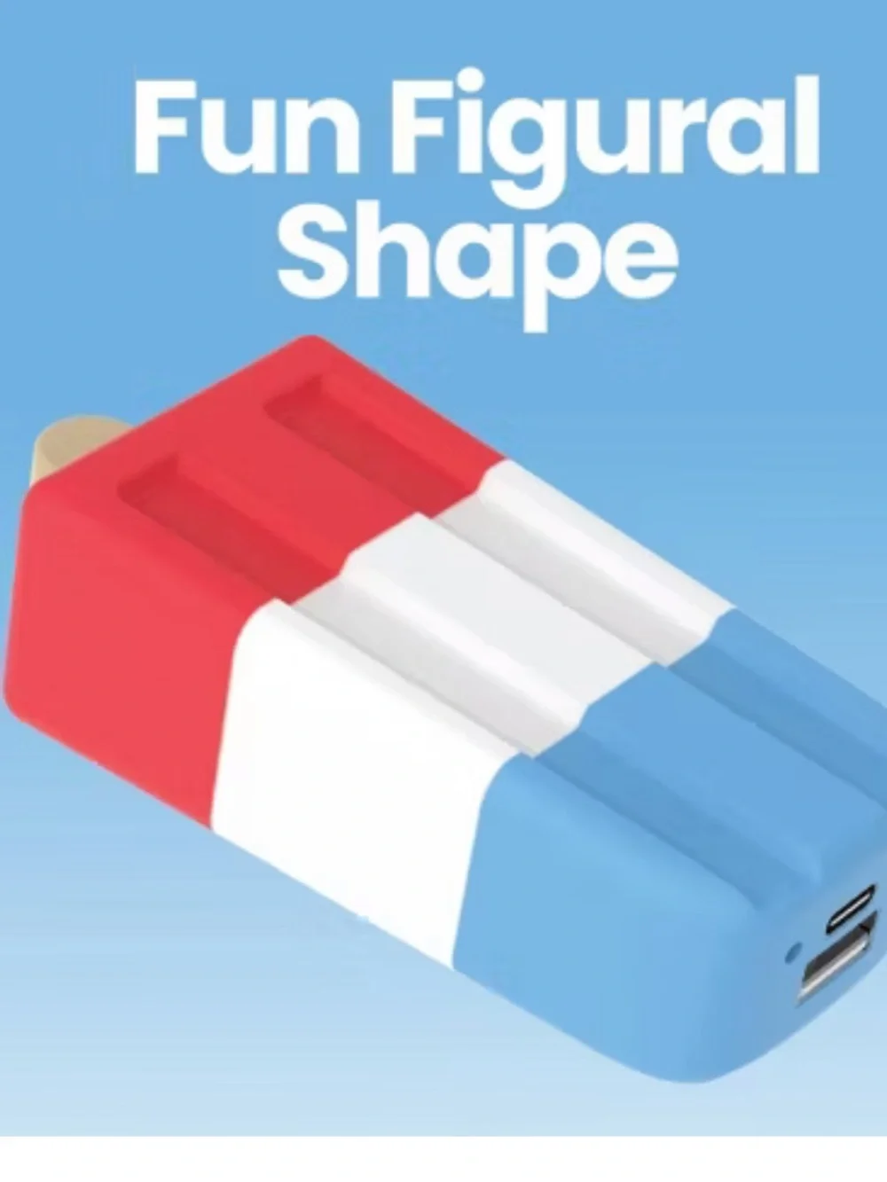 GEMS Figural Power Bank & GEMS Figural USB-C Cable - Popsicle